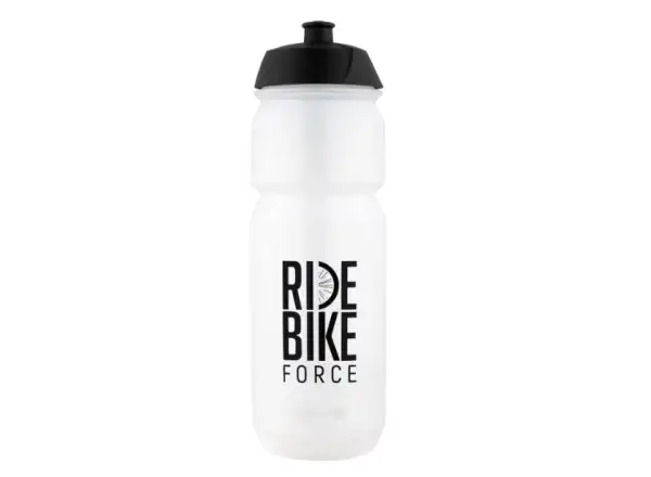 Force Ride Bike cyklistická fľaša 750 ml transparentná/čierna