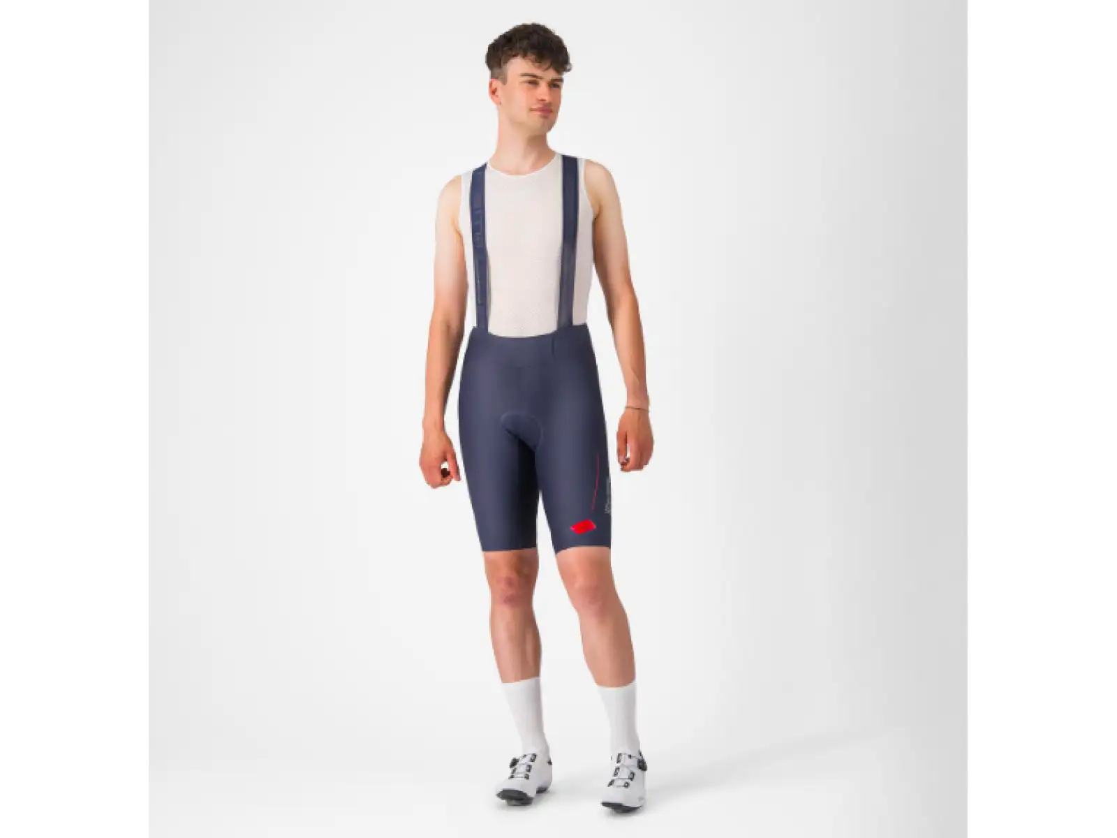 Castelli Espresso R-A/D pánske kraťasy s vložkou a trakmi Twilight Blue