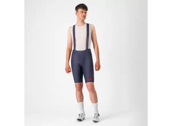 Castelli Espresso R-A/D pánske kraťasy s vložkou a trakmi Twilight Blue