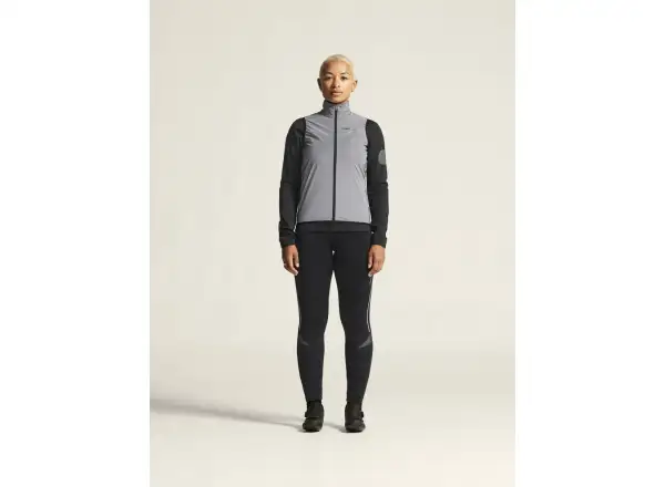 CRAFT ADV Essence Lumen Wind dámska cyklovesta sivá