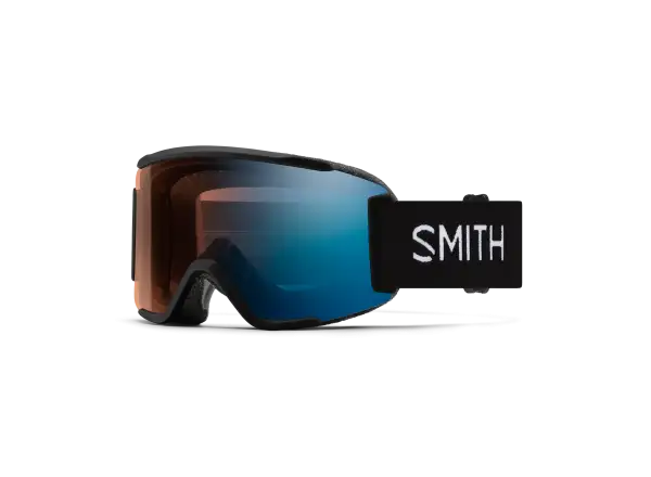Smith Squad S lyžiarske okuliare Black / ChromaPop Pro Photochromic Blue Mirror
