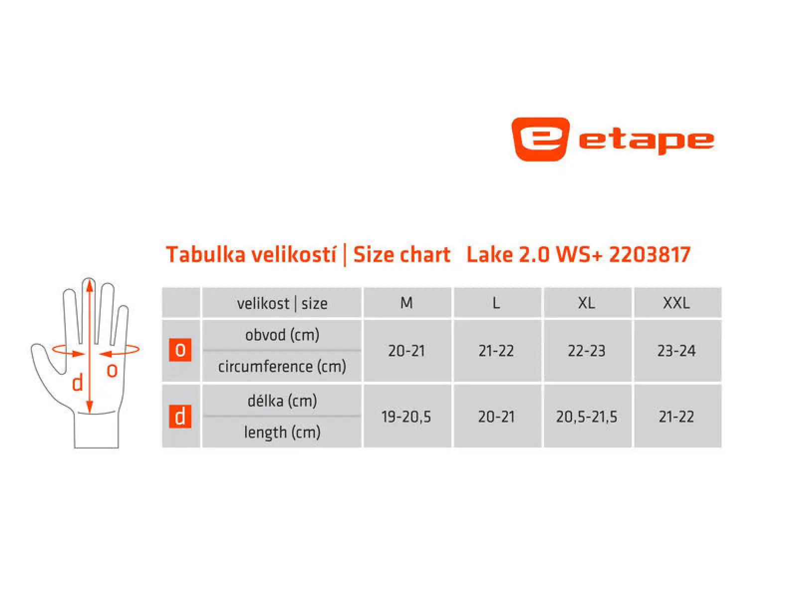 Etape Lake 2.0 WS+ zateplené rukavice čierna