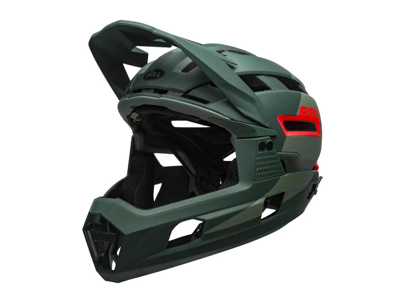 Bell Super Air R Spherical prilba Mat/Glos Green/Infrared