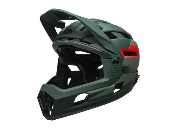 Bell Super Air R Spherical prilba Mat/Glos Green/Infrared