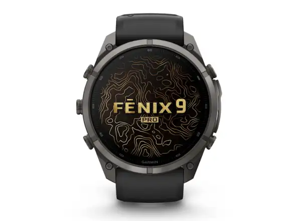 Garmin Fénix 9 Pro inReach 51 mm inteligentné hodinky Carbon gray DLC Titanium Black/Pebble gray