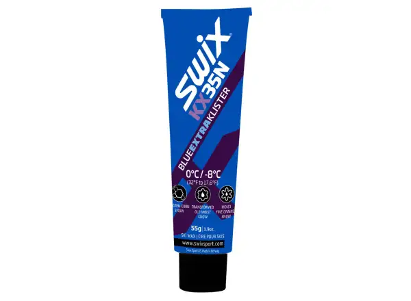 Swix Klister,modrý extra ,0°C až -8°C,55g KX35N