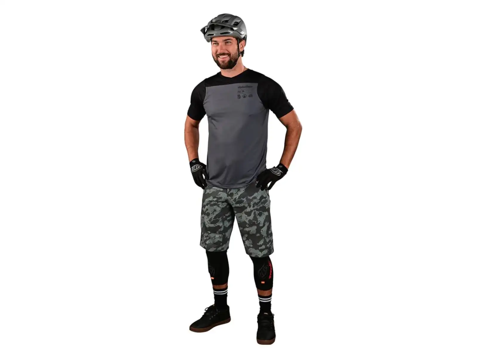 Pánske šortky Troy Lee Designs Skyline Shell Digi Camo Spruce