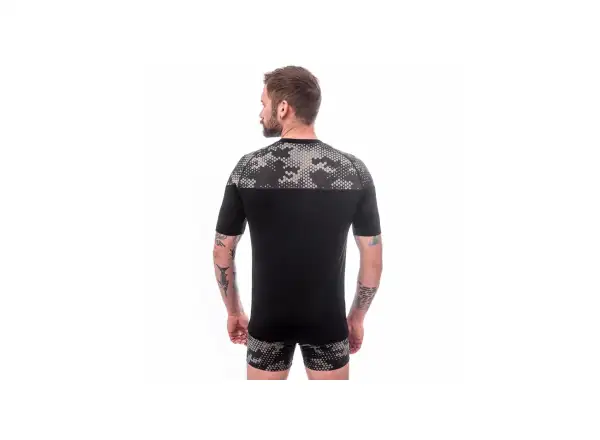 Sensor Merino Impress pánske triko krátký rukáv čená/Honeycomb