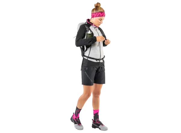 Dynafit No pain No gain športové ponožky Pink Glo/Black Out