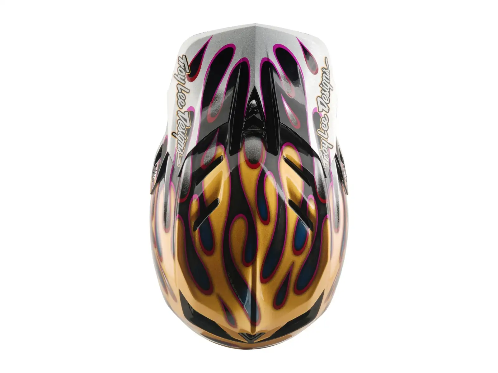 Troy Lee Designs D4 Carbon MIPS prilba Overspray Gold/Black