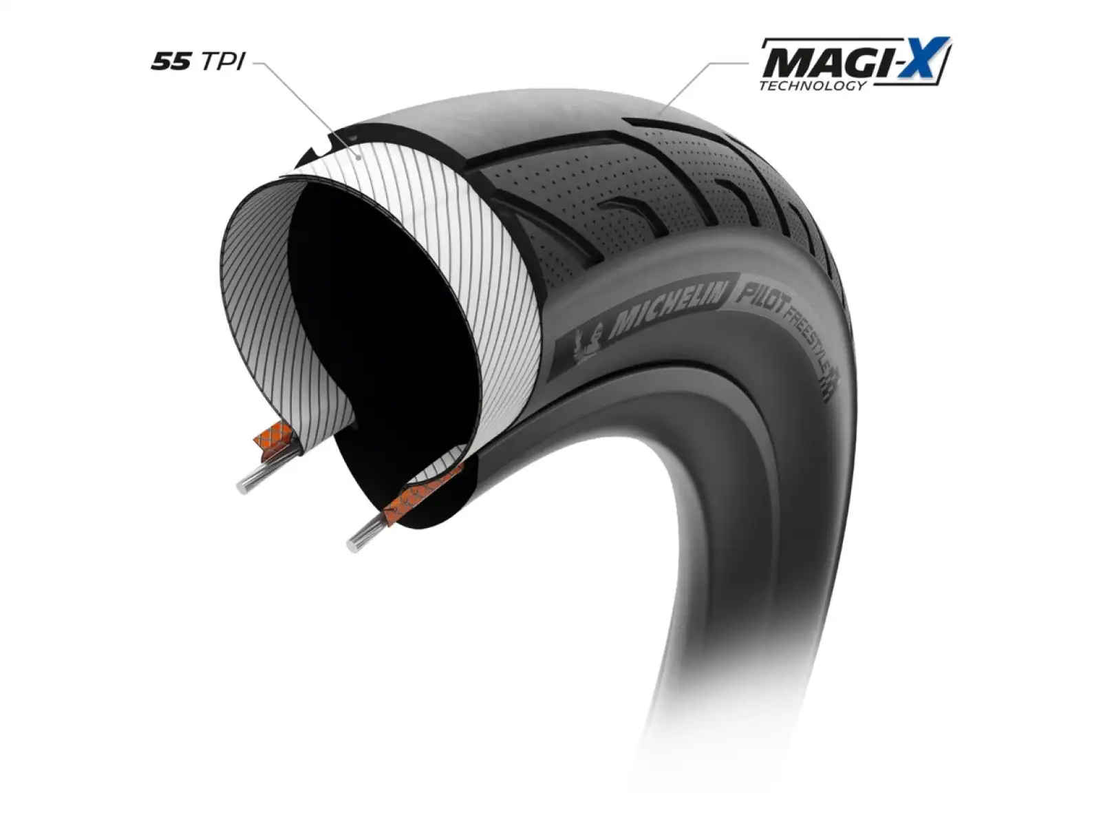 Michelin Pilot Freestyle Racing Line 20" plášť drôt