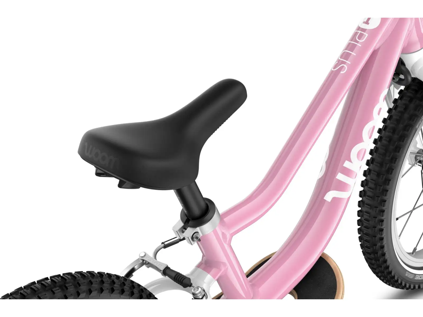 Woom GO 1 Plus detské odrážadlo 14" farba Powder Pink