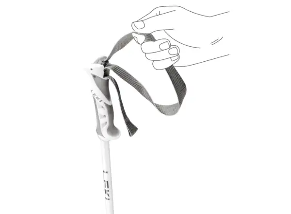 Leki Bliss zjazdové palice Gunmetal/White/Rosegold