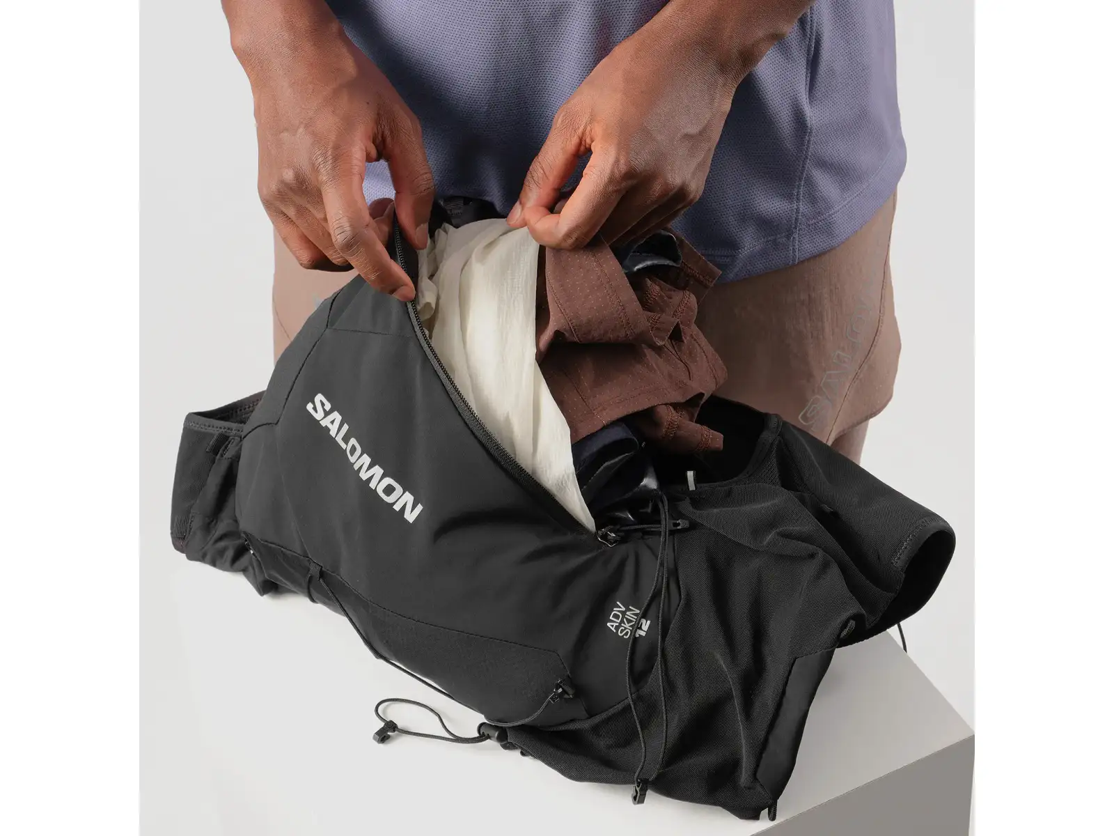 Salomon ADV Skin 12 Set bežecká vesta Black
