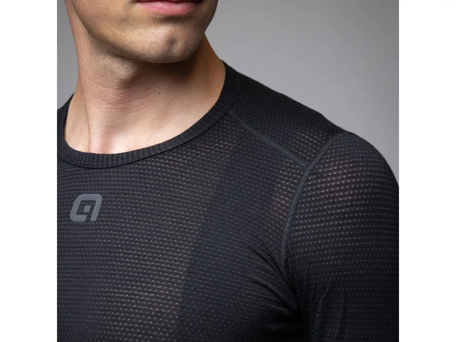 Alé Intimo Merino pánske spodné tričko dlhý rukáv Black