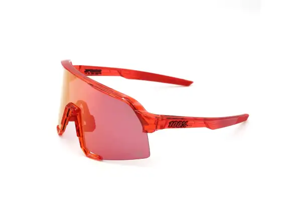 100% S3 športové slnečné okuliare Gloss Translucent Red/Hiper Red Mirror Lens Limited Edition