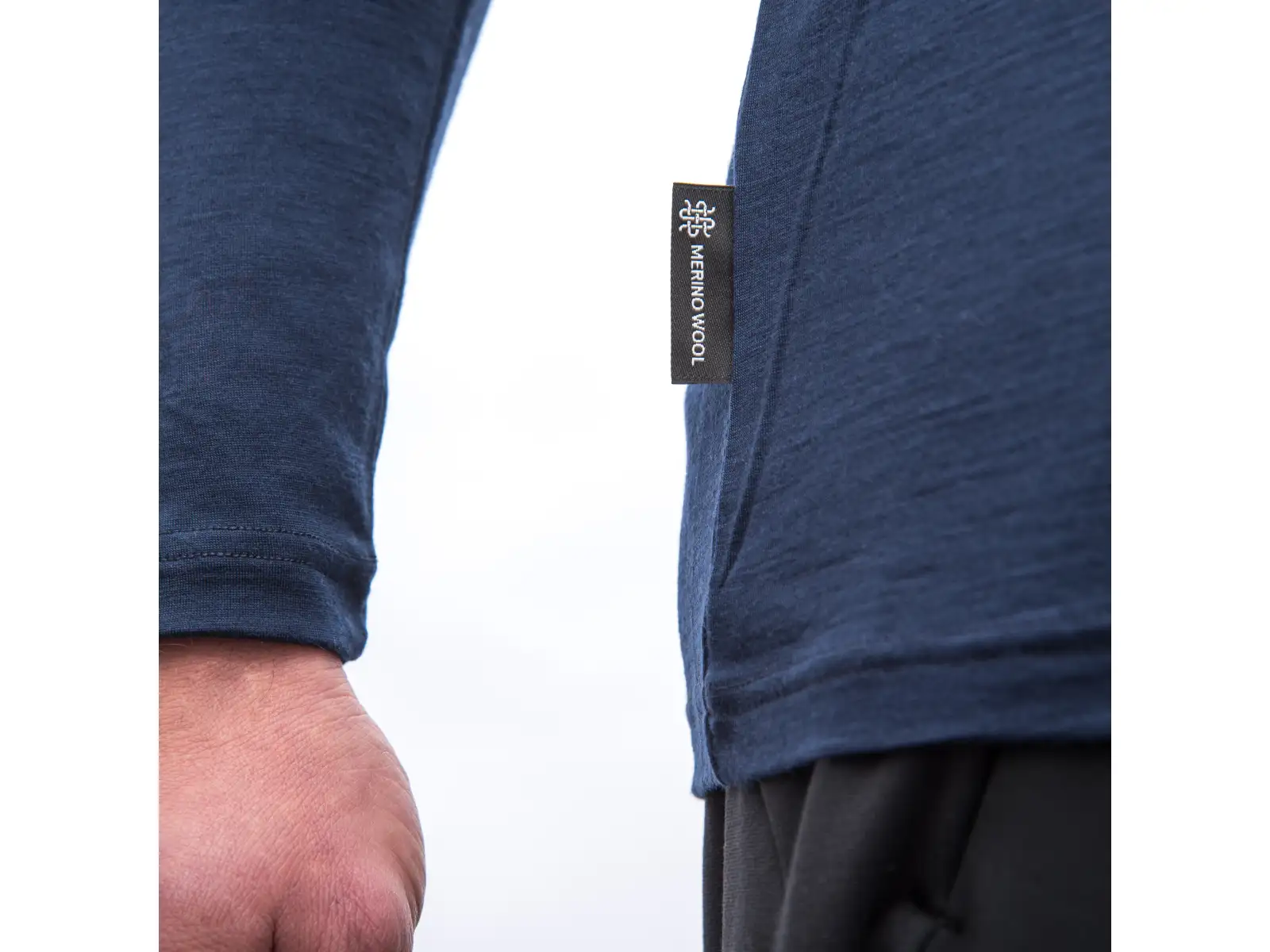 Sensor Merino Active Outside pánske tričko dlhý rukáv Deep Blue
