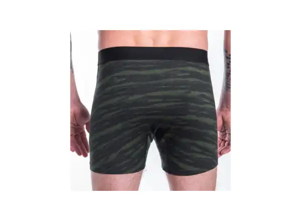 Sensor Merino Impress pánske trenírky čierna/Batik