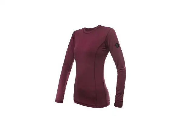Sensor Merino Air dámske tričko dlhý rukáv Port Red