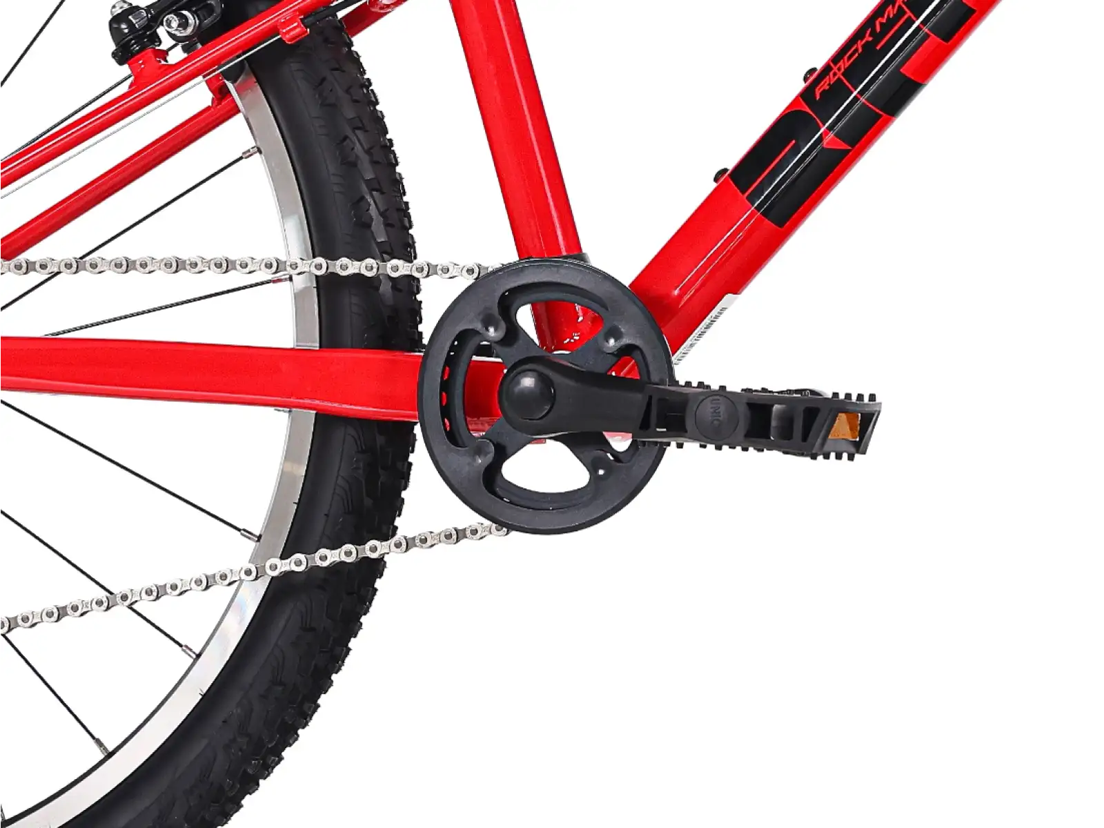 Rock Machine RIFF Jr 24 detský bicykel Gloss Fire Red