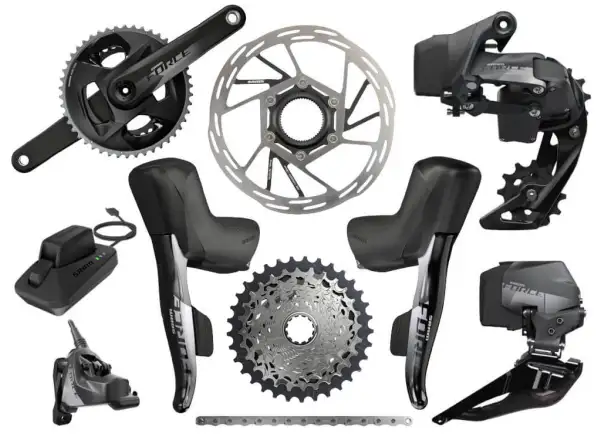 Sram Force eTap AXS Disc 2x12sp. cestná sada kľuky DUB Wide 175 mm 43/30, kazeta 10-36z.