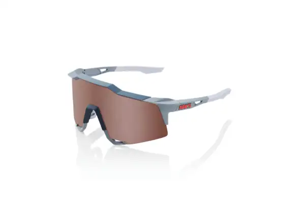 100% SPEEDCRAFT HiPER Crimson Silver okuliare stone grey/brown