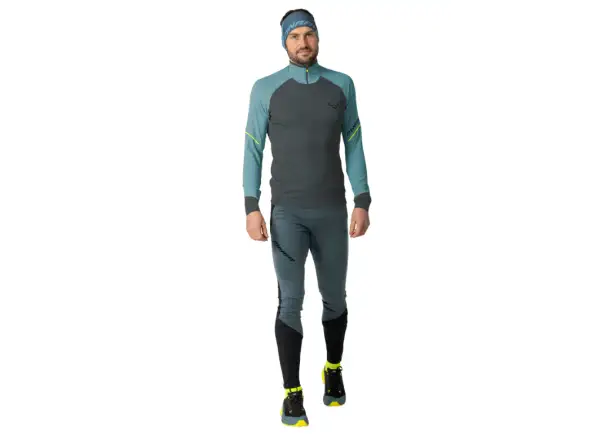Dynafit Alpine 1/2 Zip Tee pánske tričko dlhý rukáv Smoke Blue