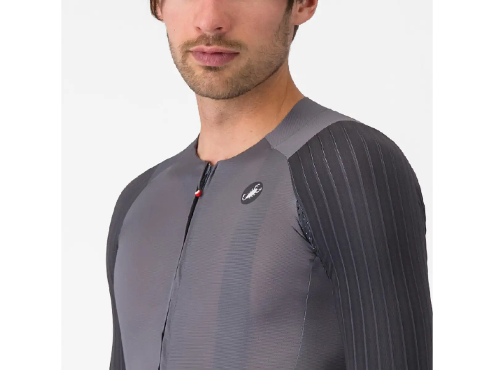 Castelli Aero Race 8S pánsky dres krátky rukáv Smoky Gray