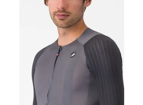 Castelli Aero Race 8S pánsky dres krátky rukáv Smoky Gray