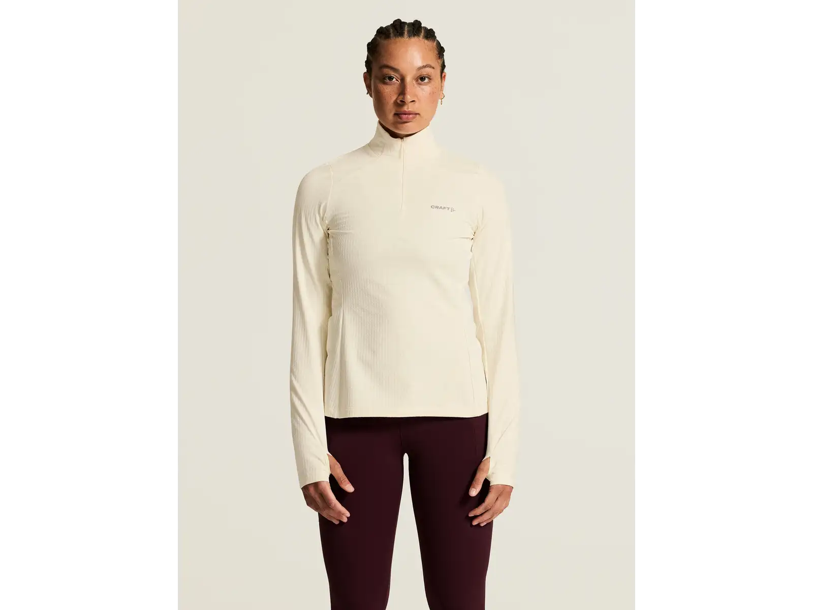Craft Gain Thermal Midlayer 2 dámska mikina biela