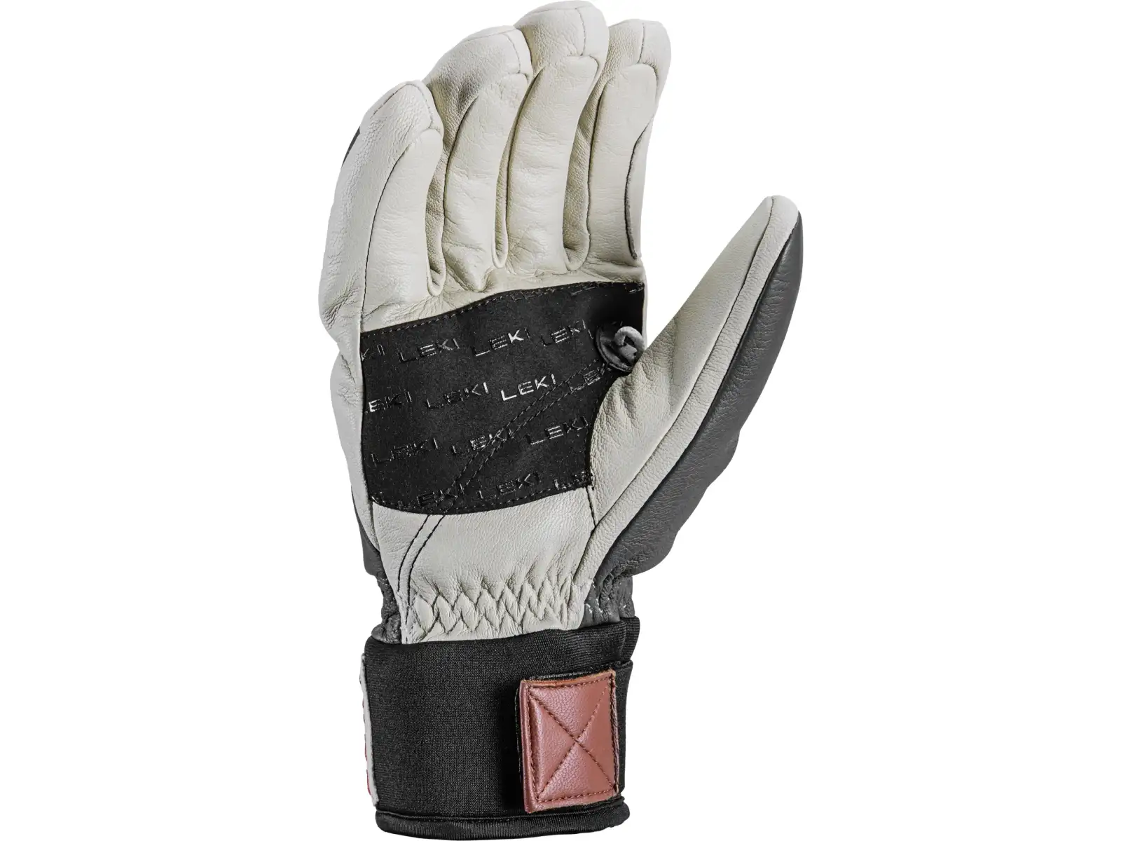 Leki Patrol 3D zjazdové rukavice Graphite/Off White/Maroon