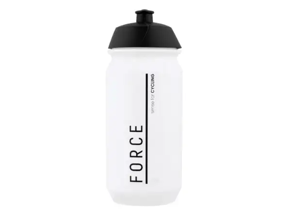 Force Divide cyklistická fľaša 500 ml transparentná/čierna