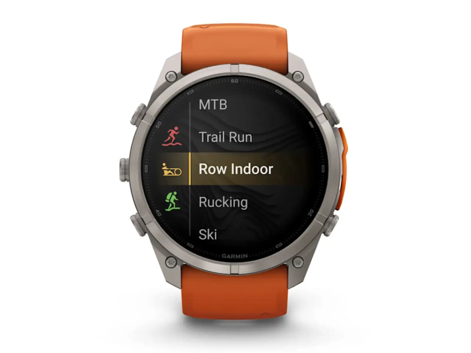Garmin Fénix 9 Pro inReach 51 mm inteligentné hodinky Titanium Autumn orange/Spark orange