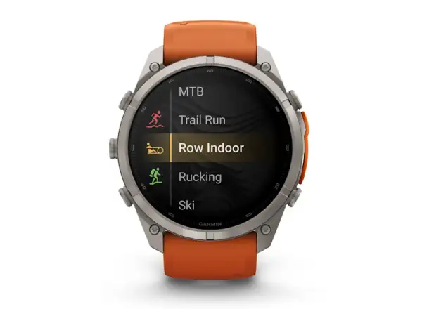 Garmin Fénix 9 Pro inReach 51 mm inteligentné hodinky Titanium Autumn orange/Spark orange