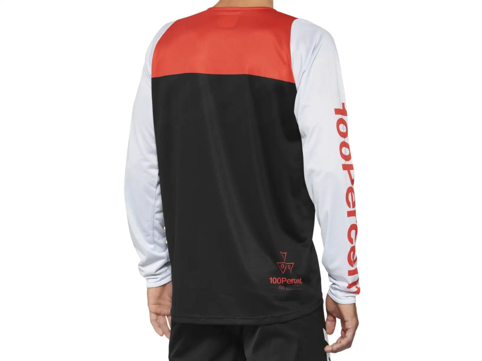100% R-Core pánsky dres s dlhým rukávom Black/Racer Red