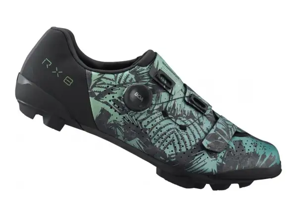 Shimano SH-RX801 pánske gravel tretry Tropical Leaves
