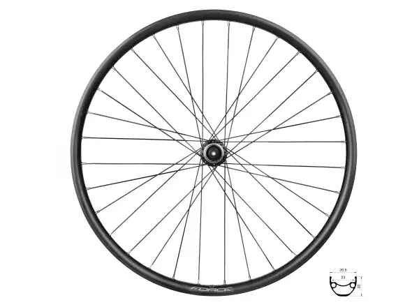Force XC Disc 559x23 zadné vypletané koleso TX505-CL 32 dier
