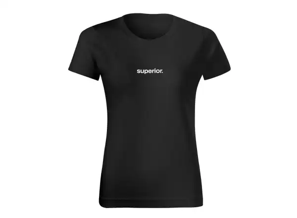 Superior Silk Print dámske tričko so krátkym rukávom Black