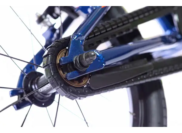 Detský bicykel Amulet 16 Mini Superlite tmavomodrá metalíza/oranžová lesklá