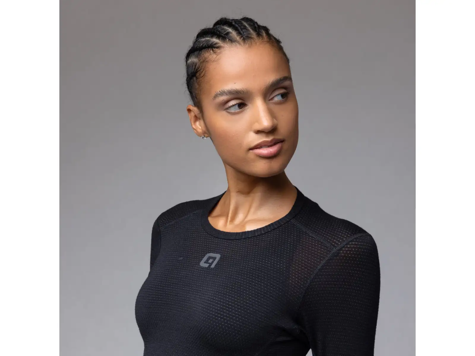 Alé Intimo Merino dámske spodné tričko dlhý rukáv Black