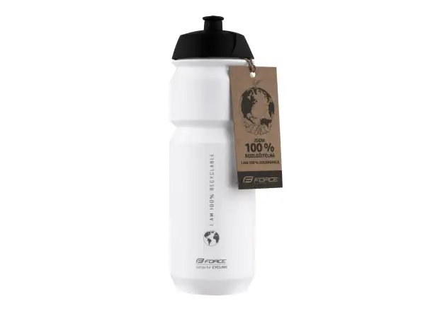 Force Bio Earth cyklistická fľaša 750 ml biela/sivá