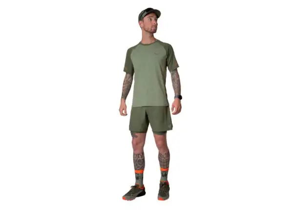 Dynafit Alpine Pro 2v1 pánske bežecké šortky Thyme