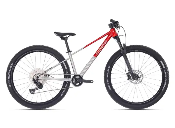 Superior TEAM 27.7 detský bicykel Gloss Brushed Alu / Red