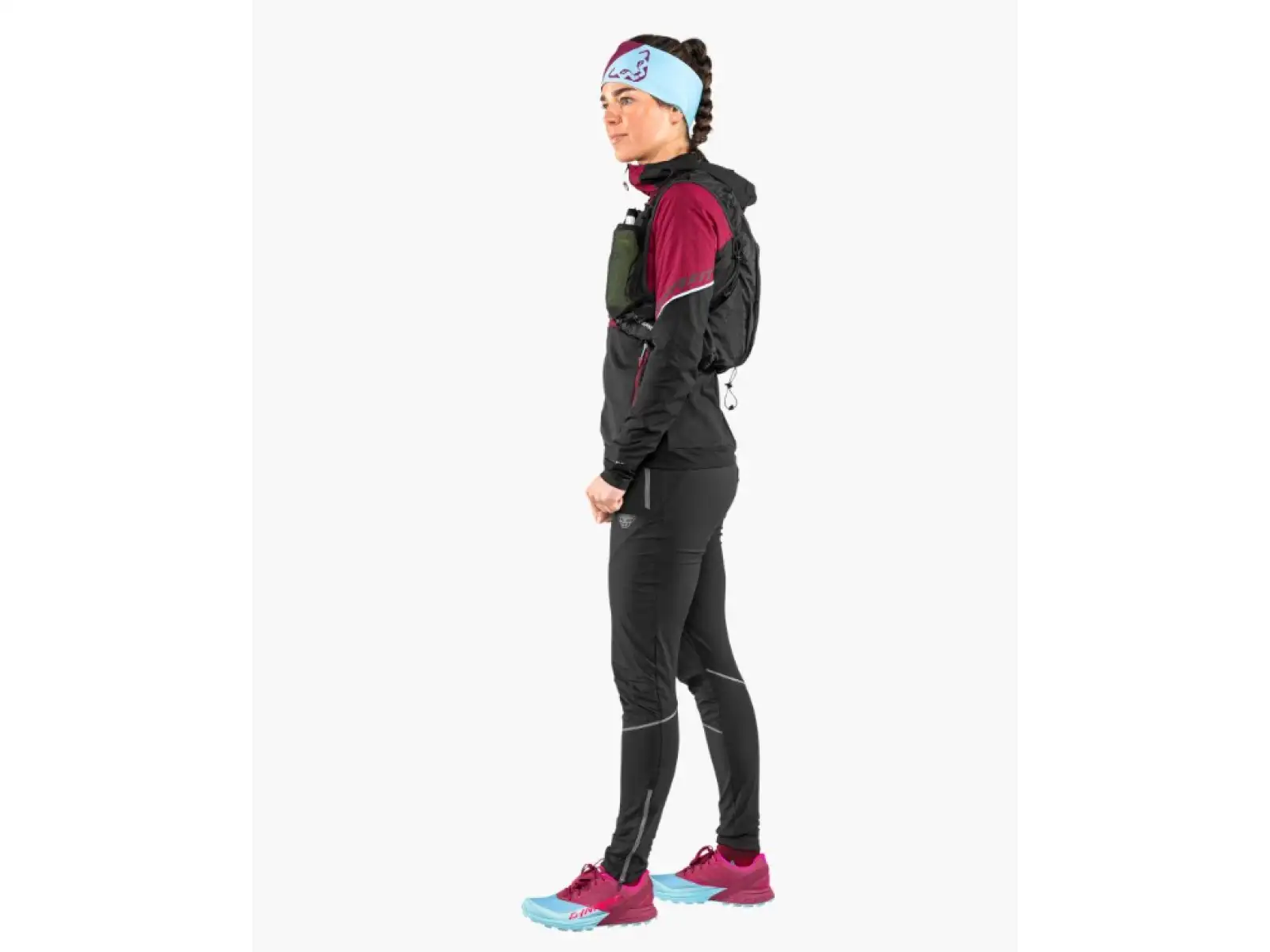 Dynafit Alpine Hybrid dámske bežecké nohavice Black Out/Magnet