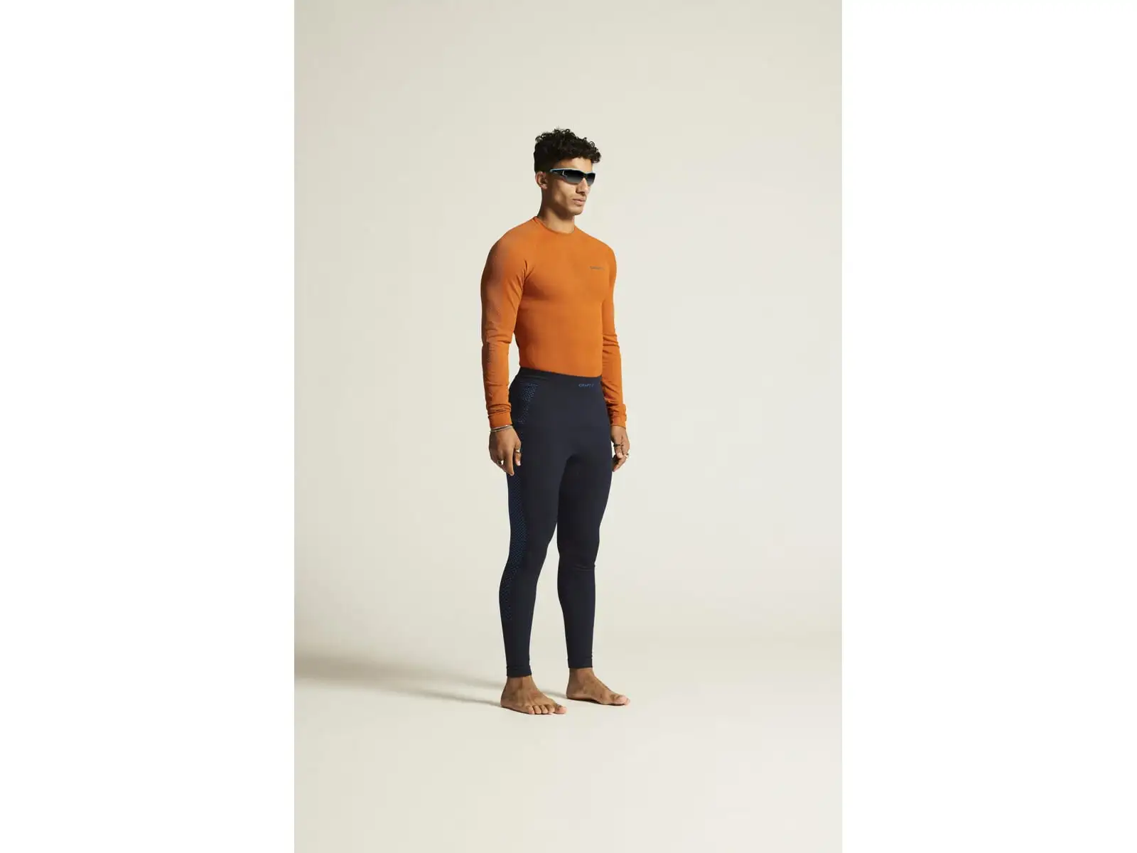 Craft ADV Warm Intensity pánske funkčné tričko dlhý rukáv oranžová