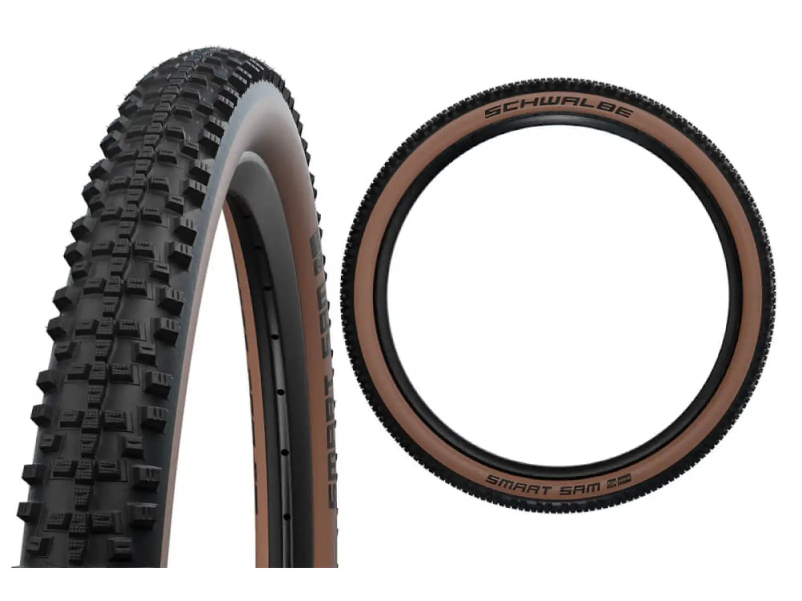 Schwalbe Smart Sam Addix Performance 29x2,60" DD MTB plášť Kevlar black/bronze