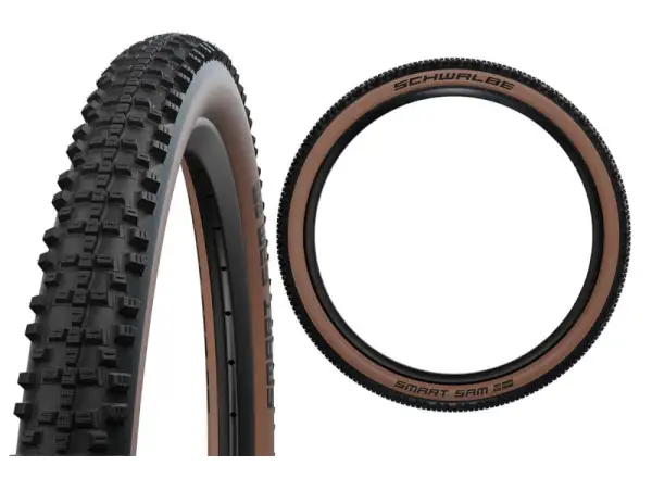 Schwalbe Smart Sam Addix Performance 29x2,60" DD MTB plášť Kevlar black/bronze