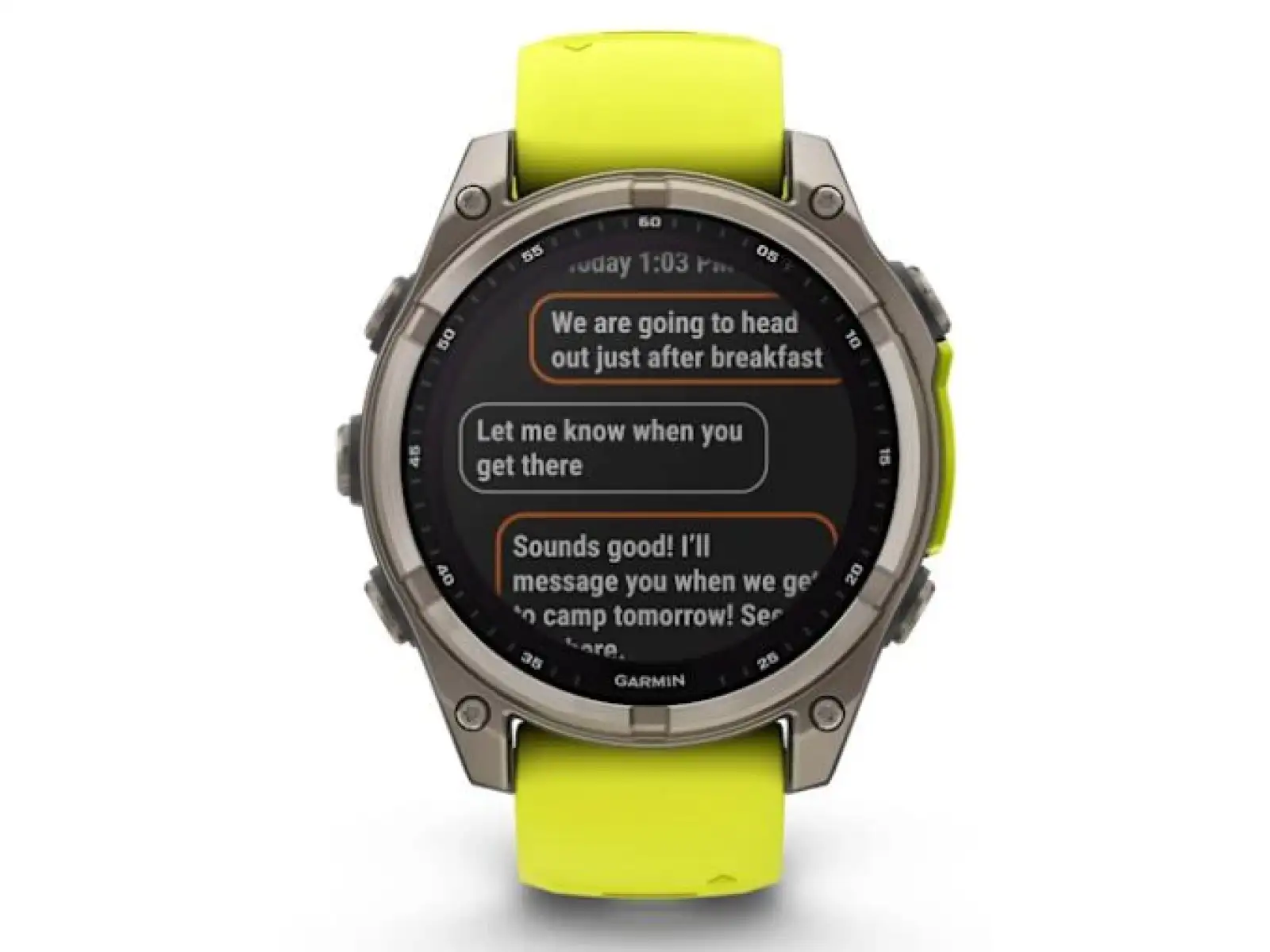 Garmin fenix 8 - 51 mm Solar Sapphire inteligentné hodinky Titanium Yellow/Graphite