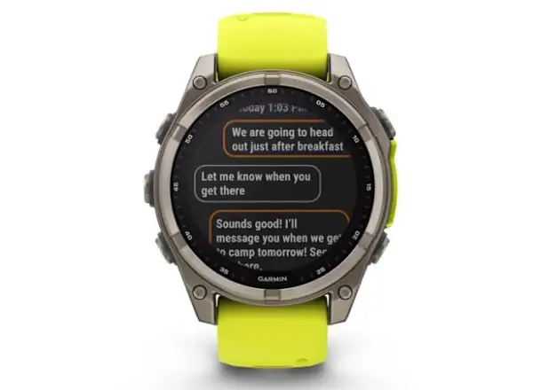 Garmin fenix 8 - 51 mm Solar Sapphire inteligentné hodinky Titanium Yellow/Graphite