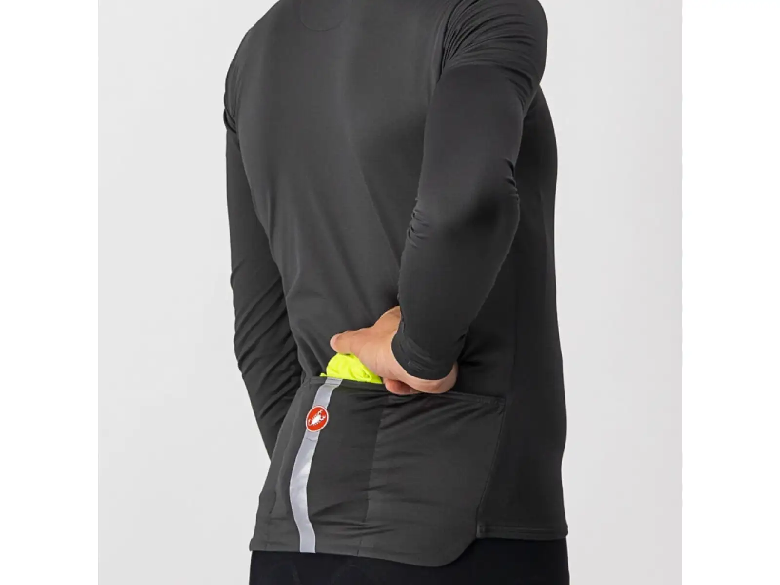 Castelli Squadra Stretch pánska vesta yellow fluo/dark gray